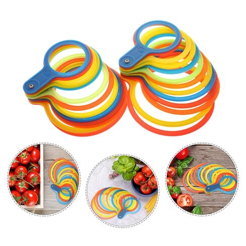 Mikikit 2Pcs Vegetable Measuring Ring for Sorting Oranges and Apples Durable Fruit Diameter Measurement Circles Versatile Grading Tool for Tomatoes and Citrus Fruits in Saudi Arabia