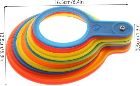 Balacoo 2Pcs Fruit Diameter Measuring Rings Accurate Classification for Tomatoes and Oranges Durable Material for Use for Fruit Sorting and Grading in Saudi Arabia