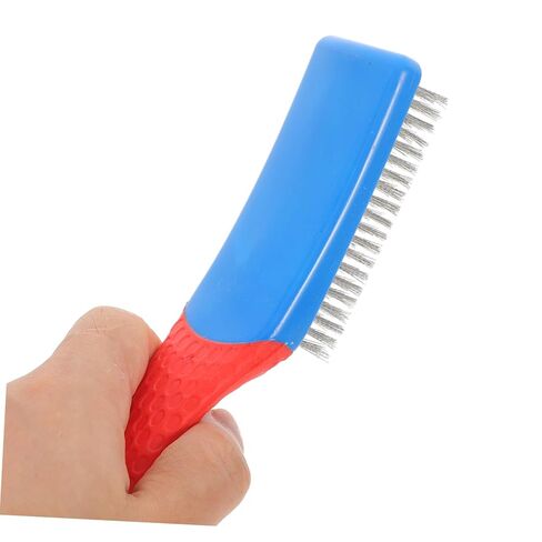 Unomor Stainless Steel Wire Brush Silicone Non-Slip Handle Heavy Duty Scrubbing Tool for Cleaning Rust Removal and Weld Slag for Home and Workshop in Saudi Arabia