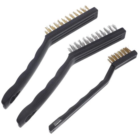 Cabilock 3sets Multipurpose Wire Brush Cleaning Brushes Ergonomic Handles for Versatile Use Home Garage and Automotive Cleaning in Saudi Arabia