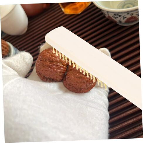 Ciieeo 3pcs Wooden Handle Copper Wire Brush for Rust Removal and Cleaning Wire Brushes for Scrubbing and Detailing for Woodworking and Restoration Projects in Saudi Arabia