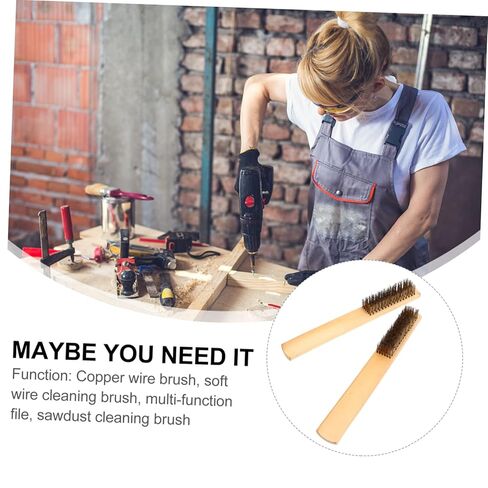 2pcs Wire Brush Gun Cleaning Brush Cleaning Tools for Machinists Mechanics in Saudi Arabia