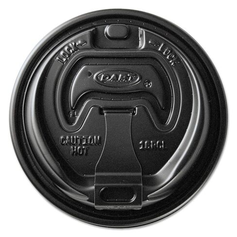 Solo Cup OPT316B Optima Fully Reclosable Hot Cup Lids for 10 oz. - 24 oz. Cups, Black (Pack of 1000) in Saudi Arabia