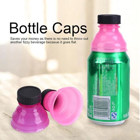 Joyzan Clear Soda Can Lids, Superior Reusable Covers Spill Proof Colorful Lid Portable Bottle Picnic Fizz Tops Cap Plastic Beer Energy Drinks Juice Seltzer Party Gadget Canned Beverage Carbonated 6PCS in Saudi Arabia