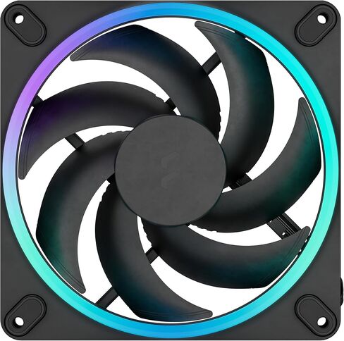 Fractal Design Momentum 14 RGB - مروحة حافظة كمبيوتر صامتة - 140 مم - ARGB Gen 2-20 LEDs - شفرات LCP بوليمر كريستال سائل - محمل ديناميكي سائل FDB - أداء التبريد - تدفق الهواء - أسود - 3 عبوات in Saudi Arabia