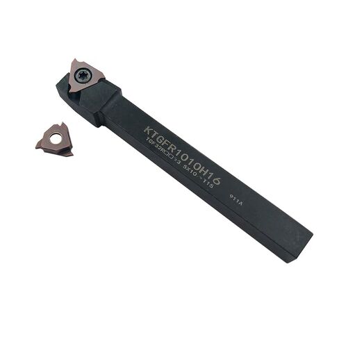 10mm KTGFR External Lathe Cutter Carbide Grooving Cutting Holder, Shallow Grooving Cut-Off Tool Holder with TF32R Inserts (KTGFR1010H16+TGF32R100) in Saudi Arabia