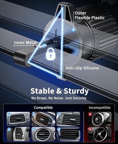 بالنسبة لشاحن Magsafe Car Mount مع مروحة التبريد ، حامل هاتف السيارة المغناطيسي السريع ، شاحن سيارة متهمي in Kuwait