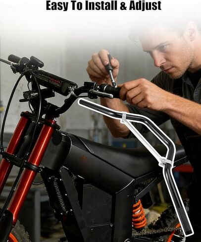 Electric Bike Handlebar, Handle Bar with Crossbar Compatible with Tutto Tutti Soleil 01 Electric Motorcycle in Saudi Arabia