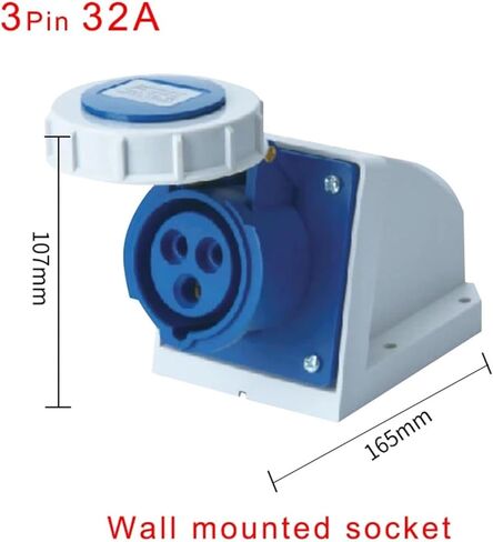 Industrial plug connector 3-pin 4-pin 5-pin 16A/32A socket integrated(XM-1232) in Saudi Arabia