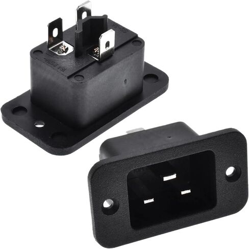 16A C20 C19 Power Outlet AC Power Connector Socket Copper 250V Black(SS-3A) in Kuwait