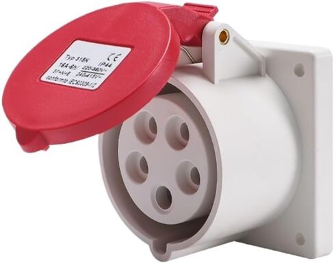 IP44 Waterproof Industrial Plug and Socket Connector 16A/32A 3-core 4-core 5-core Aviation Non-Explosion-Proof Coupler(Five Core 32a Plug) in Saudi Arabia