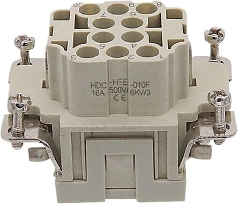 Rectangular heavy-duty connector male and female inner core HEE-10 18-core 32-hole 46-position 92-pin cold-pressed insert(HEE 92-core male) in Saudi Arabia