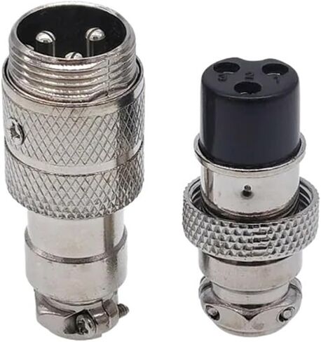 5/8 inch female male GX16 circular connector 2 pin 3 pin 4 pin 5 pin 6 pin 7 pin 8 pin 9 pin 10 pin diameter 16 mm L73 RS765 DF16 M16(3Pin Male plug) in Kuwait