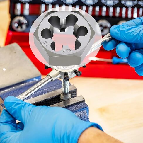 M22 x 1.5 Hex Die, Carbon Steel Right-Hand Rethreading Die Thread Repair Tool in Saudi Arabia