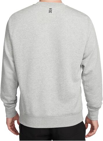 Nike Tiger Woods Men's Graphic Golf Crew (as1, Alpha, l, Regular, Regular, Dark Grey Heather/White) in Saudi Arabia