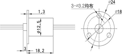 SNF-0405 Small Current 5A 4 Wires Each for Wind generators, Wind Slip Rings in Saudi Arabia
