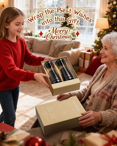 مجموعة مطحنة الملح والفلفل الكهربائية بسعة كبيرة 4.5 أونصة، مطحنة ملح وفلفل قابلة لإعادة الشحن من الفولاذ المقاوم للصدأ مع فم عريض 1.8 بوصة، قاعدة تخزين، خشونة قابلة للتعديل، وتشغيل بيد واحدة in Kuwait