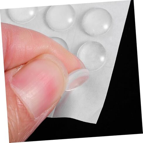 Homoyoyo 200pcs Silicone Door Stoppers Self-Adhesive Sound Dampening Bumper Pads for Cabinets Walls and Furniture Ultra-Thin Design for Quiet Closing and Protection in Saudi Arabia