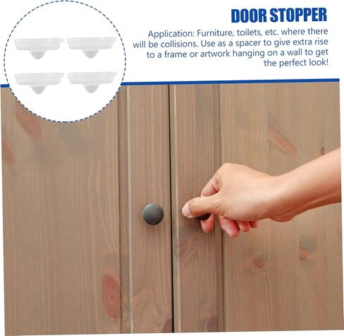 50pcs Self-Adhesive Cabinet Door Bumpers Transparent Pads for -Collision Furniture for Cabinets and Picture Frames in Saudi Arabia