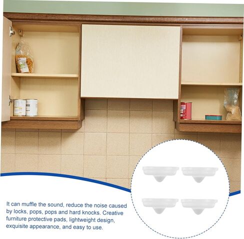 50pcs Self-Adhesive Cabinet Door Bumpers Transparent Pads for -Collision Furniture for Cabinets and Picture Frames in Saudi Arabia