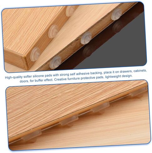 50pcs Self-Adhesive Cabinet Door Bumpers Transparent Pads for -Collision Furniture for Cabinets and Picture Frames in Saudi Arabia