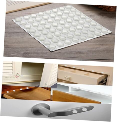 192pcs Cabinet Bumpers Door Hinge Stopper Door Guard Self-Adhesive Wall Shield for Electronics in Saudi Arabia