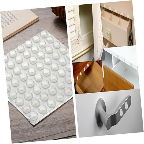 192pcs Cabinet Bumpers Door Hinge Stopper Door Guard Self-Adhesive Wall Shield for Electronics in Saudi Arabia