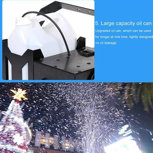 1000W Snow Machine, Professional Outdoor and Indoor Stage DJ Party Snow Maker, Suitable for Stage Effects, Weddings, Parties in Saudi Arabia