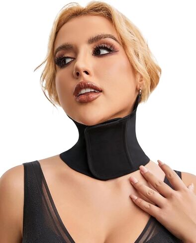 QOU Adjustable Soft Neck Brace for Sleeping, Cervical Collar Support for Neck - Comfortable Support for Stiffness, Side Sleeper, Pressure Relief in Saudi Arabia