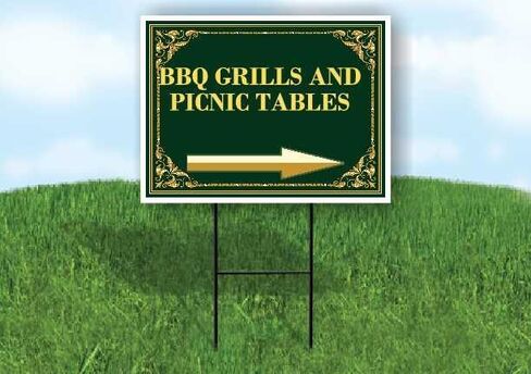 Bbq Grills And Picnic Tables St. Patrick'S Day Irish Clover Fancy Gold Up Arrows A-Frame Single Sided 23x23 in. sign in Saudi Arabia