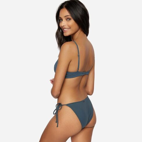O'NEILL Womens Swim Saltwater Solids Pismo Bralette Bikini Top, Slate, M in Saudi Arabia