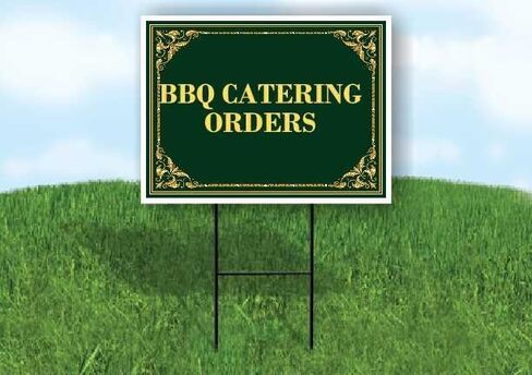 Bbq Catering Orders St. Patrick'S Day Irish Clover Fancy Gold Directional Arrows A-Frame Double Sided 23x23 in. sign in Saudi Arabia