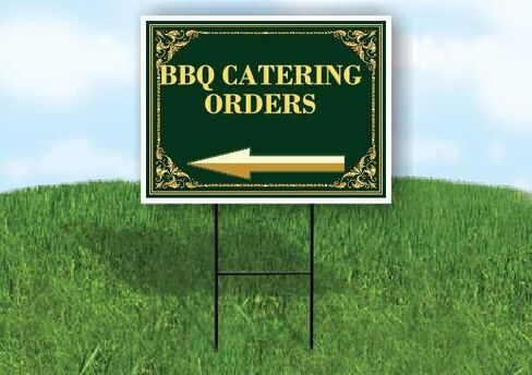 Bbq Catering Orders St. Patrick'S Day Irish Clover Fancy Gold Directional Arrows A-Frame Double Sided 23x23 in. sign in Saudi Arabia