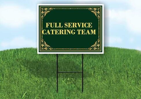 Full Service Catering Team St. Patrick'S Day Irish Clover Fancy Gold Up Arrows A-Frame Single Sided 23x23 in. sign in Kuwait