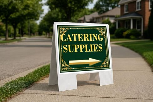 لوازم تقديم الطعام، عيد القديس باتريك، البرسيم الأيرلندي، أسهم اتجاهية ذهبية فاخرة، إطار على شكل حرف A، مزدوج الجوانب، مقاس 23 × 23 بوصة. in Kuwait