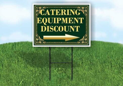 Catering Equipment Discount St. Patrick'S Day Irish Clover Fancy Gold Directional Arrows A-Frame Double Sided 23x23 in. sign in Saudi Arabia