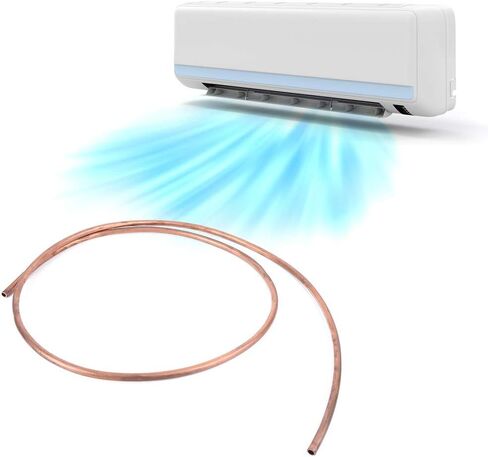 10mm OD 8mm ID Soft Coil Copper Tube Pipe 2m Length for Refrigeration Tubing Coil with High Temperature Made of Quality Copper Material in Saudi Arabia