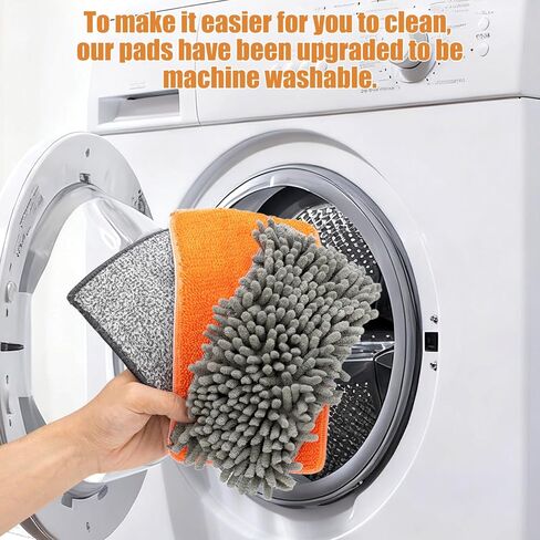 CALBEAU Ceiling Fan Cleaner Duster with 84'' Extension Pole, Baseboard Cleaner Tool with Handle, Reusable Chenille & Microfiber Pads for Dusting Ceiling Fan Baseboard Wall Window Floor in Kuwait