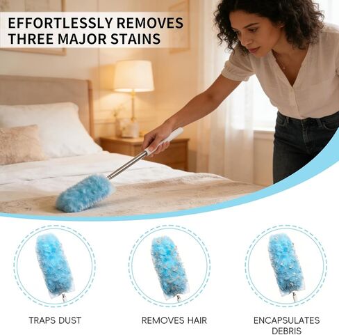 360 Dusters Refills for Swiffer Duster with 2 Extendable Upgrade Handles(30 Count) in Saudi Arabia