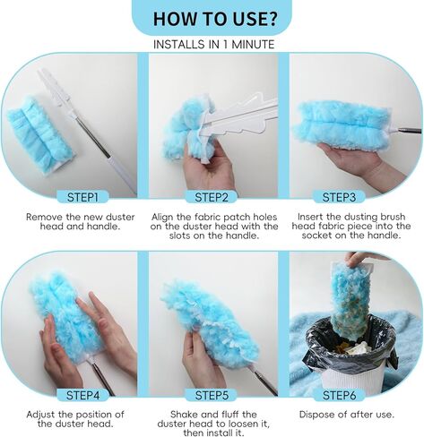 360 Dusters Refills for Swiffer Duster with 2 Extendable Upgrade Handles(30 Count) in Saudi Arabia