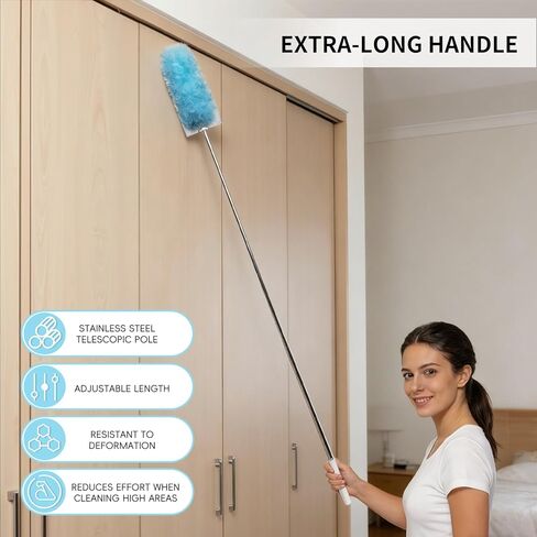 360 Dusters Refills for Swiffer Duster with 2 Extendable Upgrade Handles(30 Count) in Saudi Arabia