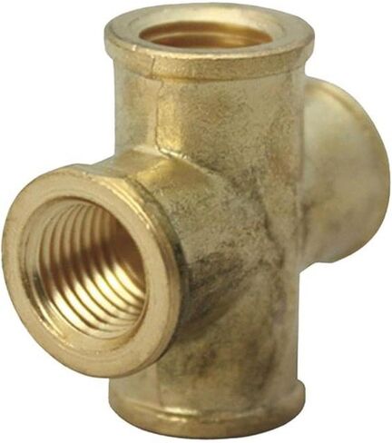 0.25 FPT × 0.25 بوصة صليب نحاسي FPT - عبوة من 5 قطع in Kuwait