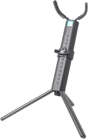 YARNOW Tenor Saxophone Stand Portable Foldable Saxophone Rack Black with Blue Case, Creative Sax Holder for Tenor Sax Storage and Display in Saudi Arabia