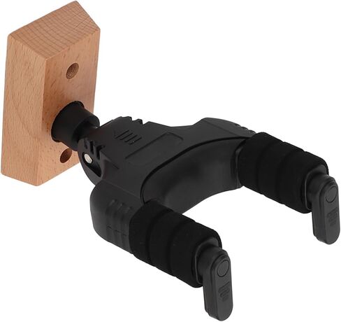 Guitar Wall Mount Holder Bracket Self Locking Wood Colour Applicable Scene in Saudi Arabia