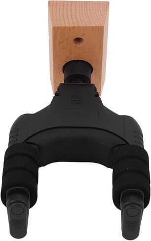 Guitar Wall Mount Holder Bracket Self Locking Wood Colour Applicable Scene in Saudi Arabia