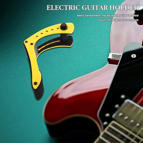 Electric Guitar Leg Rest - Adjustable Support Pad with Non-Slip Sponge, Guitar Foot Rest for Correct Playing Posture, for Practice/Performance in Saudi Arabia