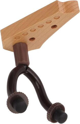 Guitar Wall Mount Holder Stand Hanger Bracket Banjo Ukulele Display Beech Wood Metal Natural Decoration Wood Colour (Creative Electric Guitar Head Model) in Saudi Arabia