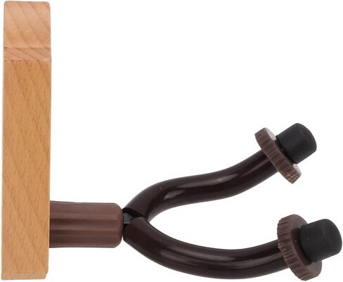 Guitar Wall Mount Holder Stand Hanger Bracket Banjo Ukulele Display Beech Wood Metal Natural Decoration Wood Colour (Creative Electric Guitar Head Model) in Saudi Arabia