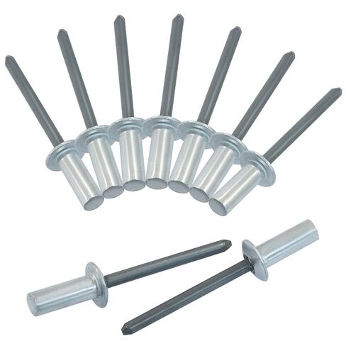 120Pcs 3/16" x3/8" Closed End Aluminum Blind Rivets with Steel Mandrel - Heavy Duty Pop Rivet, Corrosion Resistant Fasteners for Automotive, Marine & Industrial Applications(4.8 * 10mm) in Saudi Arabia