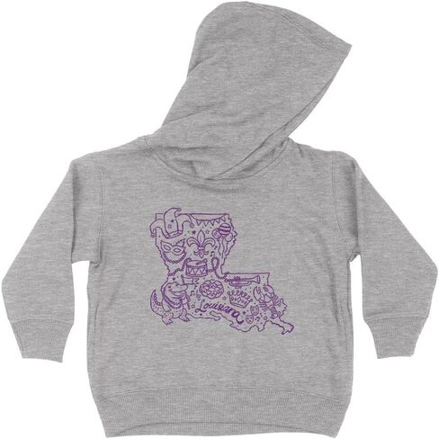 TeesAndTankYou Alligator Louisiana Mardi Gras Kids Hoodie Sweatshirt Toddler in Saudi Arabia